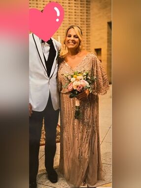 Adrianna Papell Mother Of The Bride Gown - Rose Gold ✨️Elegant